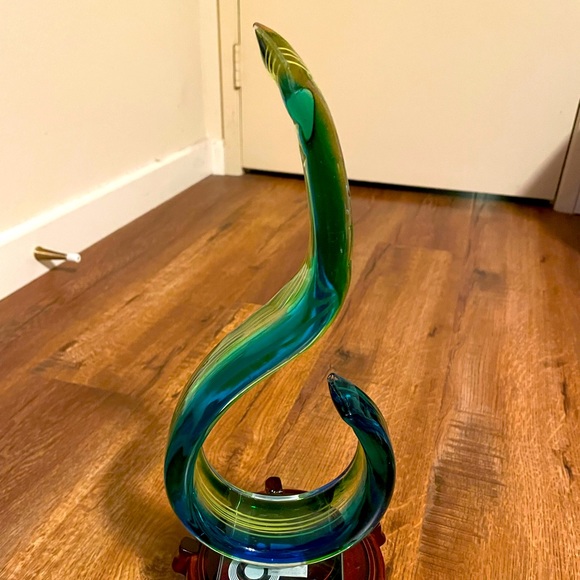 Mid 20th Century Murano Ribbon Art Glass Sculpture - Picture 1 of 10